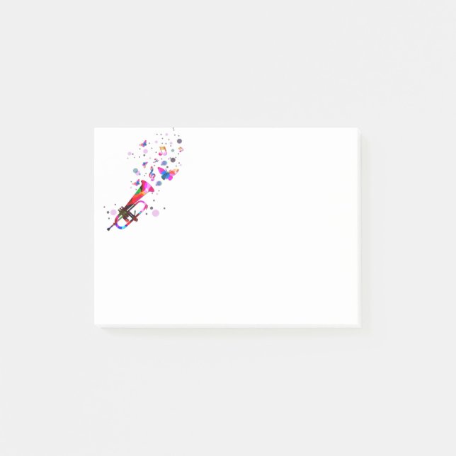 Bloco De Notas Trompete Festivo (Frente)