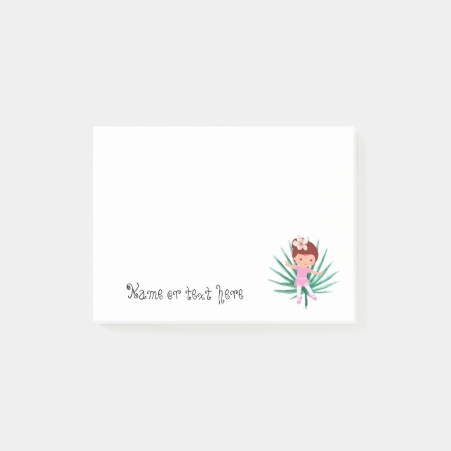 Bloco De Notas Tropical Ballerina (Frente)