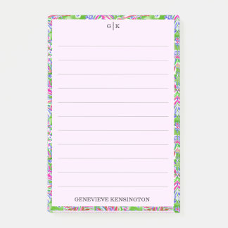 Bloco De Notas Tropical Chic Aquarela Palmeiras Personalizadas Li