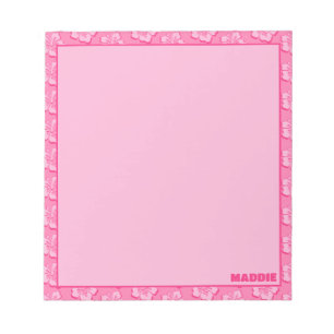 Bloco De Notas Tropical Floral Rosa Chique e Elegante