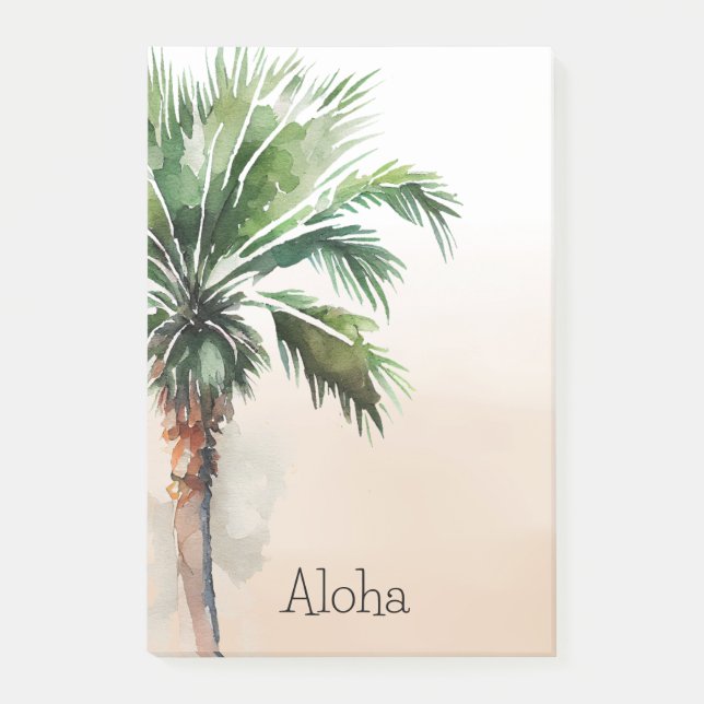 Bloco De Notas Tropical Palm Tree (Frente)