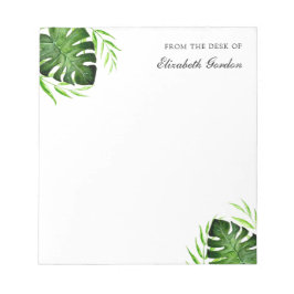 Bloco De Notas Tropical Sai da Selva Script Personalizado Chic N