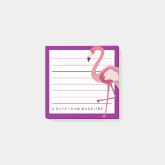 Bloco De Notas Tropical | Watercolor Flamingo