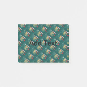 Bloco De Notas "Trout Fin" Trout Voo molhado com mosca em verde