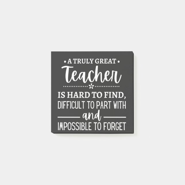 Bloco De Notas Truly Great Teacher (Frente)