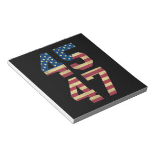 Bloco De Notas Trump 2024 45 47 Bandeira Americana Vintage Retro 
