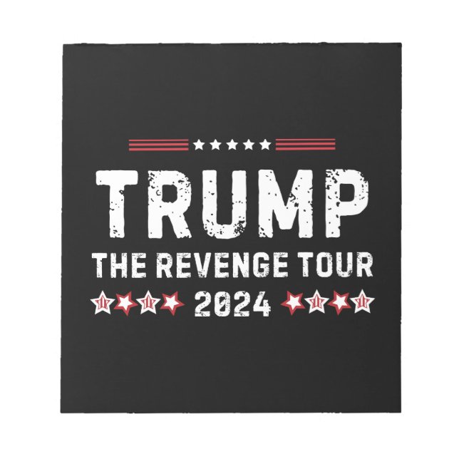 Bloco De Notas Trump The Revenge Tour 2024 Presidente (Frente)