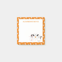 Bloco De Notas Truque Adorável de Halloween ou Tratando Fantasmas