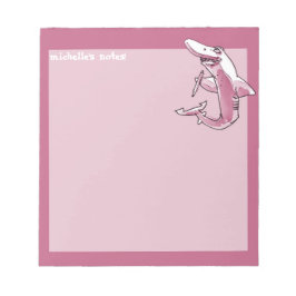 Bloco De Notas tubarão guarda desenho engraçado personalizável co