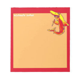 Bloco De Notas tubarão guarda desenho engraçado personalizável co