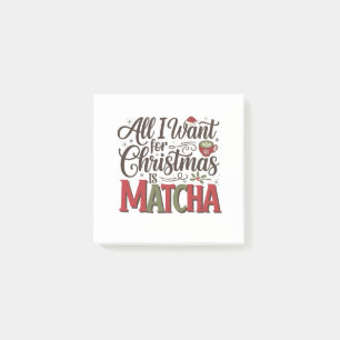 Bloco De Notas Tudo o que eu quero é café verde Matcha