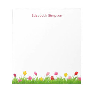 Bloco De Notas Tulipas Personalizadas