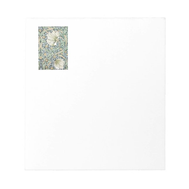 Bloco De Notas Tulipas Pimpernel Arte Botânica William Morris (Frente)