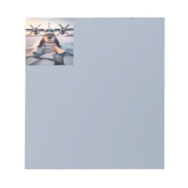 Bloco De Notas Turbo Prop Twin Engine Float Plane Bush Canadá (Frente)