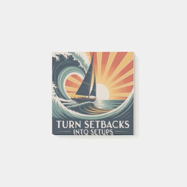 Bloco De Notas Turn Setbacks Into Setups (Frente)