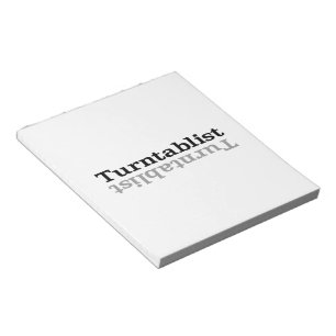 Bloco De Notas Turntablist ʇ sılqɐ ʇ ɹ n ⊥