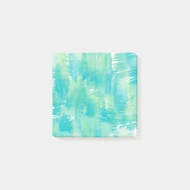 Bloco De Notas Turquoise Mint Abstrato (Frente)