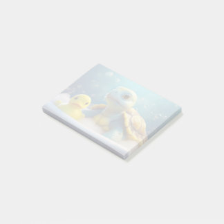 Bloco De Notas Turtle and Rubber Duck in the Bath Muted