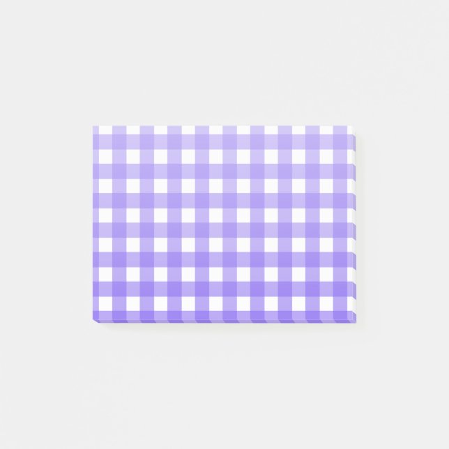 Bloco De Notas Turwinkle e gingham branco (Frente)