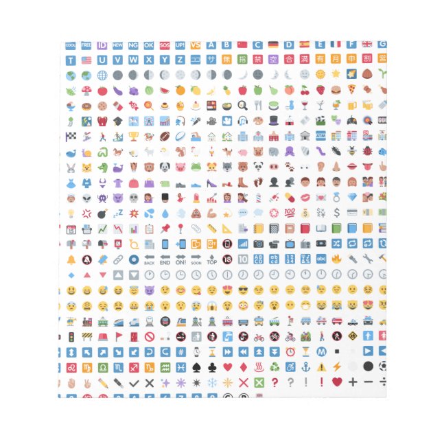 Bloco De Notas Twitter Emoji (Twemoji) (Frente)