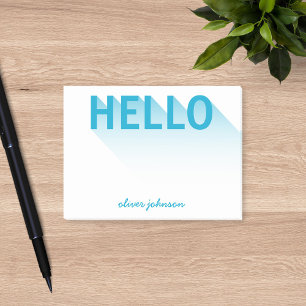 Bloco De Notas Typografia Moderna - Alô