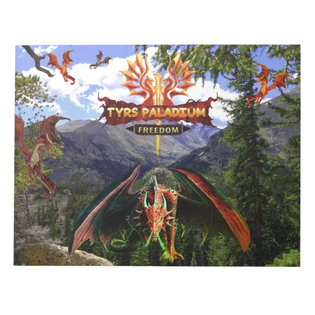 Bloco De Notas Tyrs Paladium Red Dragon Notepad (Frente)