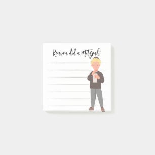 Bloco De Notas Tzedaka Mitzvah Notes - Boy Giving Tzedaka