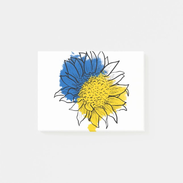 Bloco De Notas Ucrânia apoia Sunflower (Frente)