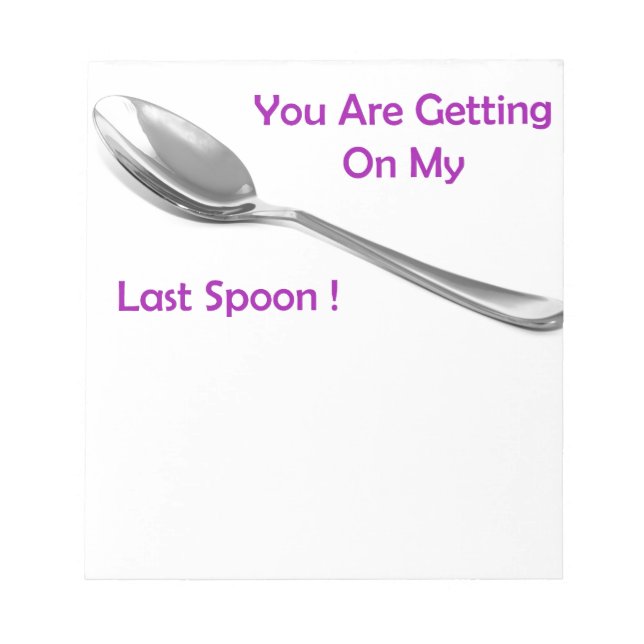 Bloco De Notas Última Colher (Frente)