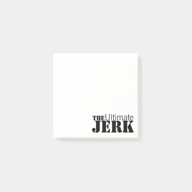 Bloco De Notas Ultimate Jerk Humorous (Frente)