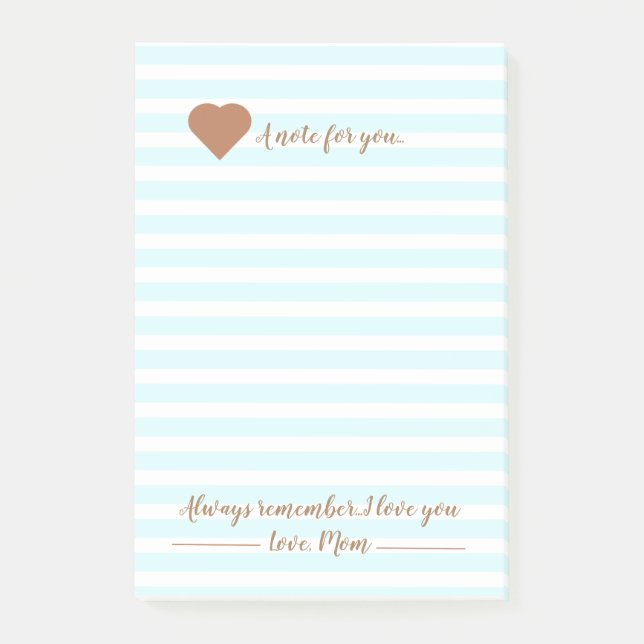 Bloco De Notas Um bilhete para você da mamãe (Frente)