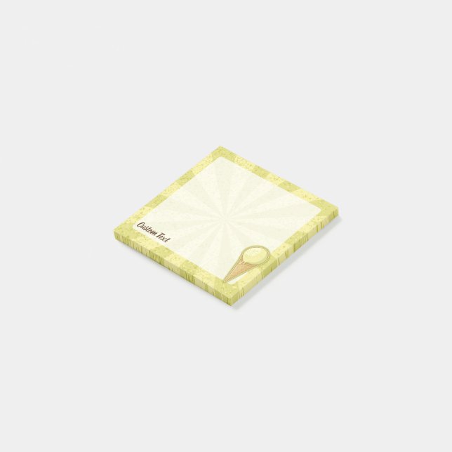 Bloco De Notas Um Cone de Sorvete de Bola (Inclinado)