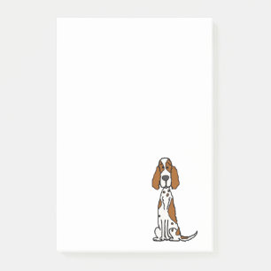 Bloco De Notas Um desenho animado de cachorro de erva doce