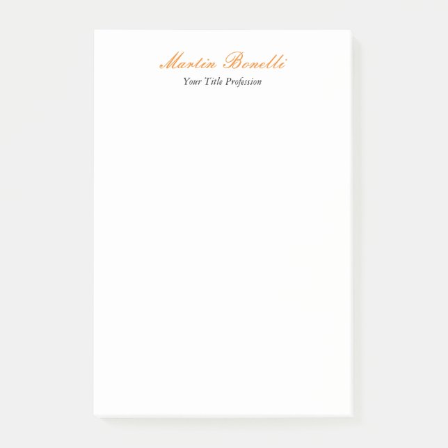 Bloco De Notas Um design profissional único e incrível (Frente)