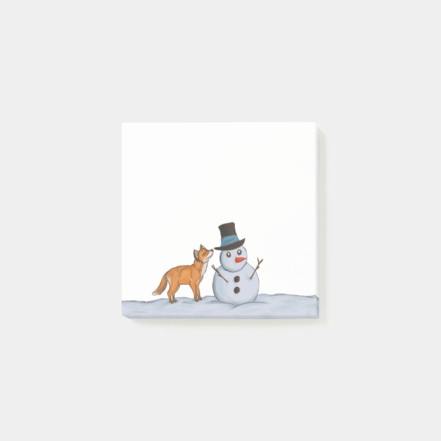 Bloco De Notas Um dia de neve silenciosa (Frente)