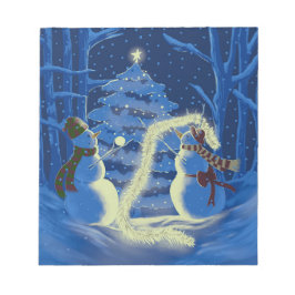 Bloco De Notas Um Natal de Boneco de Neve