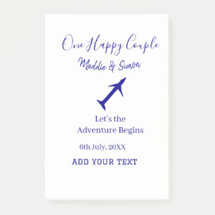 Bloco De Notas Uma aventura de vamos feliz começa a co-casamento