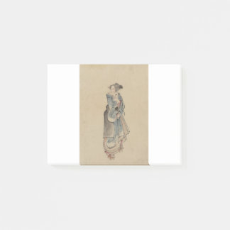 Bloco De Notas Uma Mulher Caminhando - Hokusai Katsushika - 1850