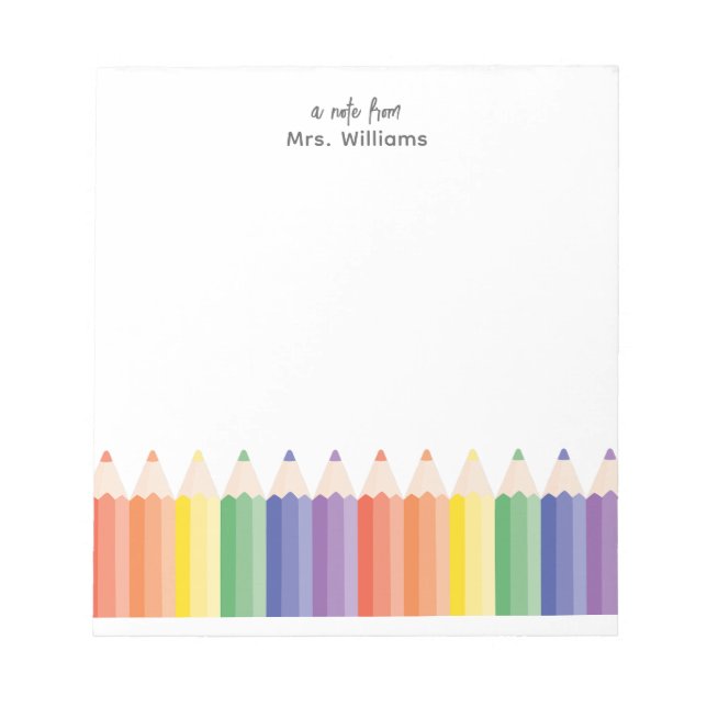 Bloco De Notas Uma Nota Da Apreciação Moderna Do Professor Do Arc (Frente)