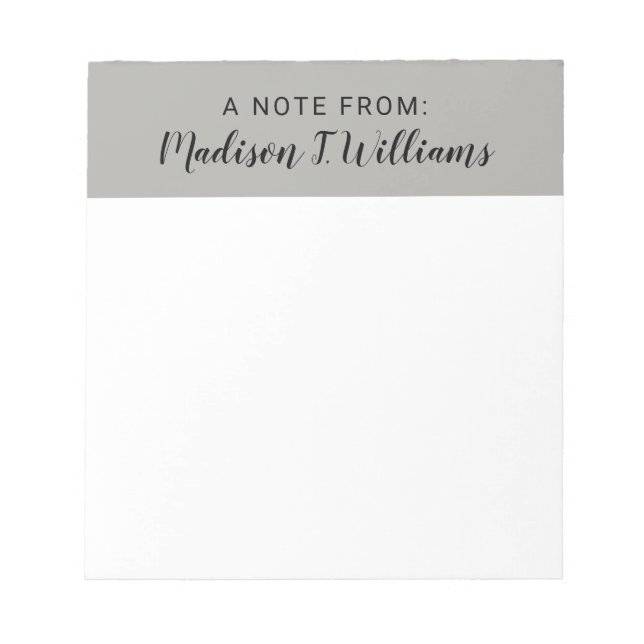 Bloco De Notas Uma Nota De (Frente)