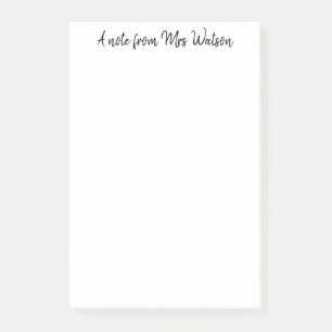 Bloco De Notas uma nota de adicionar nome de professor é simples