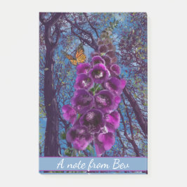 Bloco De Notas Uma nota de... borboleta em uma luva