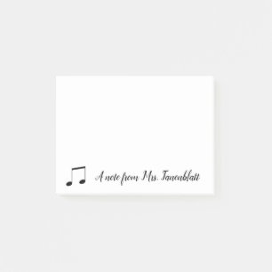 Bloco De Notas Uma nota de um músico