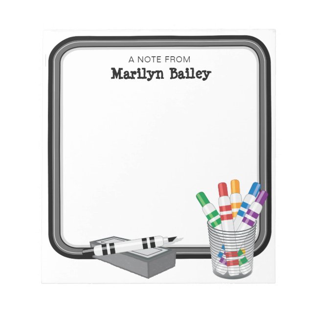 Bloco De Notas Uma Nota Do MiniQuadro (Frente)