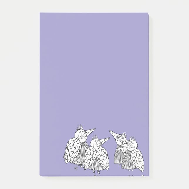 Bloco De Notas Uma reunião das aves (Frente)