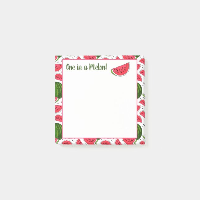 Bloco De Notas Uma Vez Em Um Posto Melon (Frente)