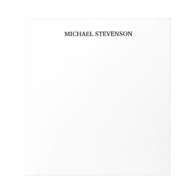 Bloco De Notas Único Especial Clássico (Frente)