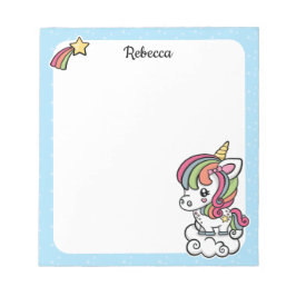 Bloco de notas Unicorn bonito