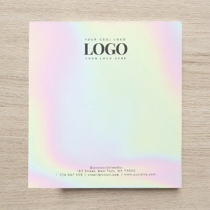 Bloco De Notas Unicorn Holográfico Coloque seu logotipo personali