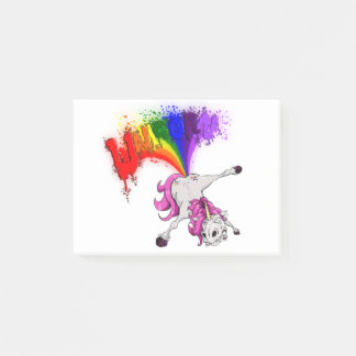 Bloco De Notas unicorn rainbow fart